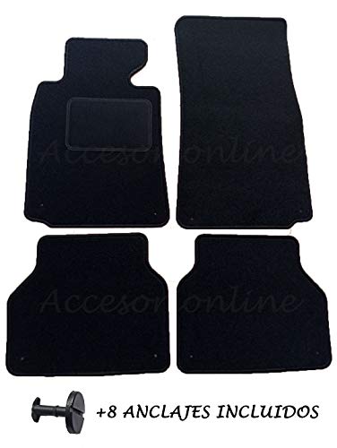 Accesorionline Alfombrillas para BMW Serie 5 Desde 1987 Todos los Modelos A Medida con talonera Alfombras esterillas (1995-2003 E39)