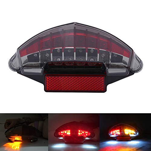 AnXin Luz Trasera de Motocicleta integrada LED Luces de señal de Freno para B.M.W F650 Dakar F650 GS F650 ST F800 S F800 ST F800 GT F800 R R1200 GS R1200 GS Adventure R1200 R