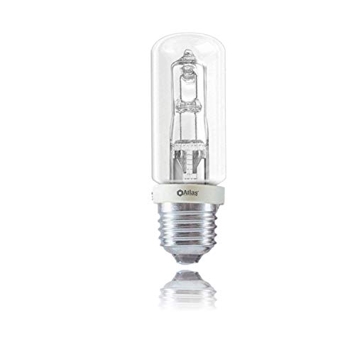 ATLAS - Bombilla tubular halógena E27 100 W 150 W 200 W 250 W JDD luz cálida regulable (160 W (200 W) CL)