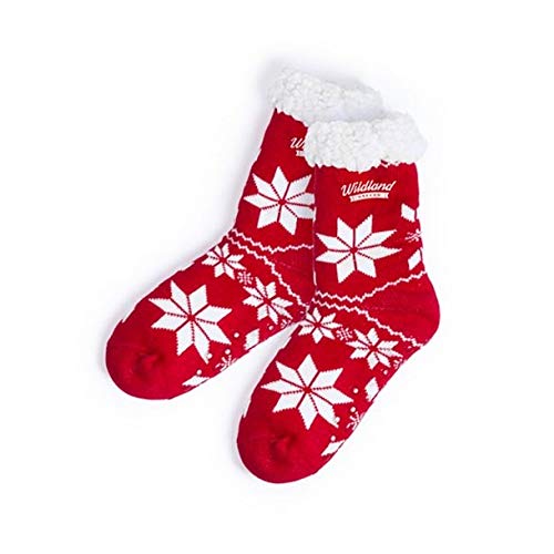 BigBuy Christmas S1413275 Calcetines Antideslizantes Navideños 145918 (talla unica), Rojo, Unisex-Child