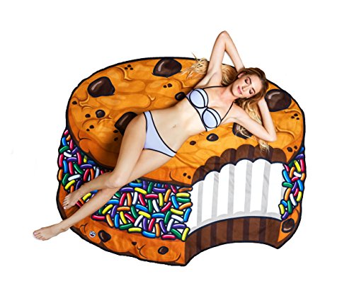 BigMouth Inc – Toalla Playa Galetta Helado Bollito Bizcochito Cookie Gigante – XXL Redonda Bano Alfombra