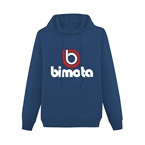 Bimota Italian Motorcycle Pullover Hoodies Classic Sweatshirts Hoodies with Kangaroo Pocket Hoody Navy L