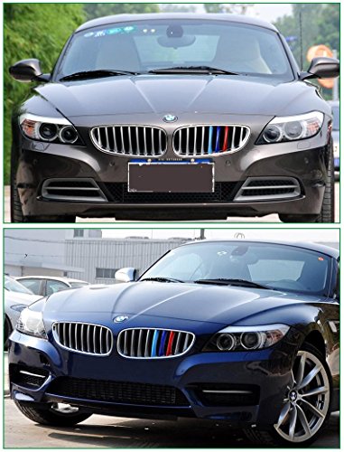 BizTech ® Parrillas de Coche Inserciones Rayas decoración para BMW Z4 2009-2016 E89 9 Rejillas M Power M Sport Tech