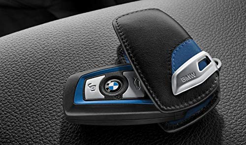BMW Funda para llaves M-Sport Line, color negro y azul, funda para llaves de 1, 2, 3, 4, 5, 6, 7, X3, X4, X5, X6