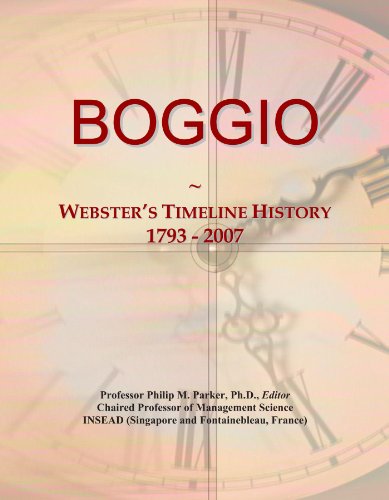 BOGGIO: Webster's Timeline History, 1793 - 2007