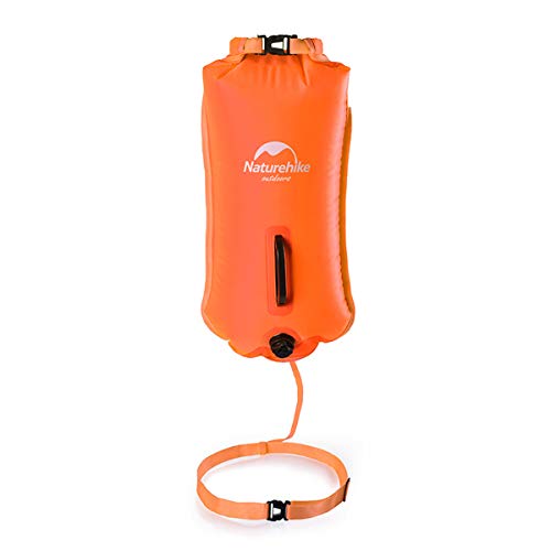 Bolsa hinchable de flotación para natación o como boya salvavidas de Naturehike para la piscina o el mar, bolsa impermeable, naranja