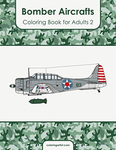 Bomber Aircrafts Coloring Book for Adults 2