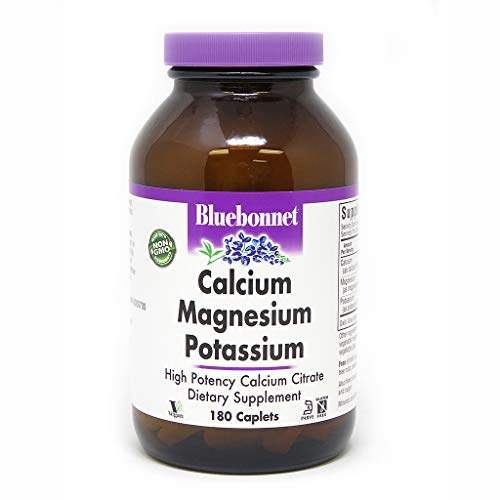 Calcio Magnesio Potasio, 180 Capsulas - Bluebonnet Nutrición