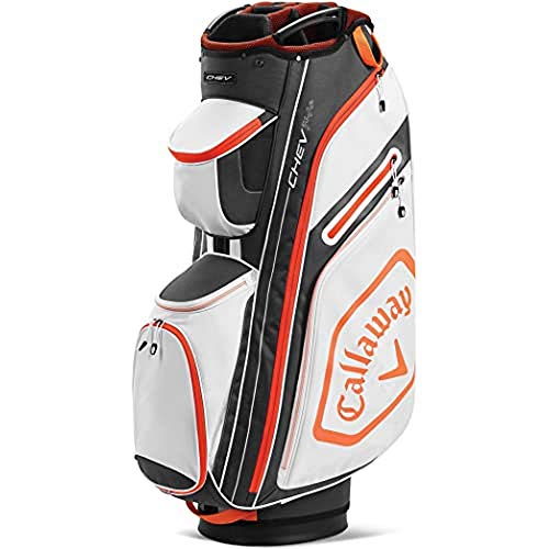 Callaway Chev 14+ 2020 Bolsa Carrito Golf Adultos unisex, BLANCO/GRIS/NARANJA, UNICA