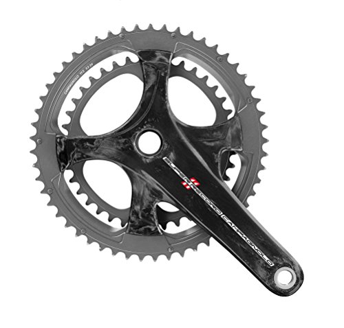 Campagnolo Super Record 11 Ti/Carbon 172.5 39-53 Bielas, Unisex, Negro, Talla Única