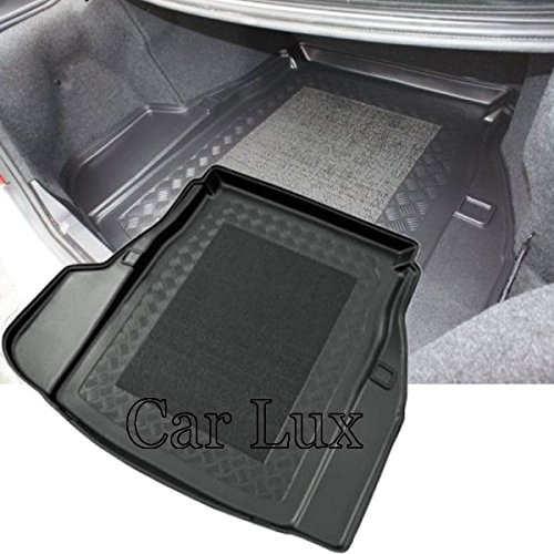 Car Lux AR02448 - Alfombra Cubeta Protector Cubre Maletero con Antideslizante para Serie 5 E60 berlina