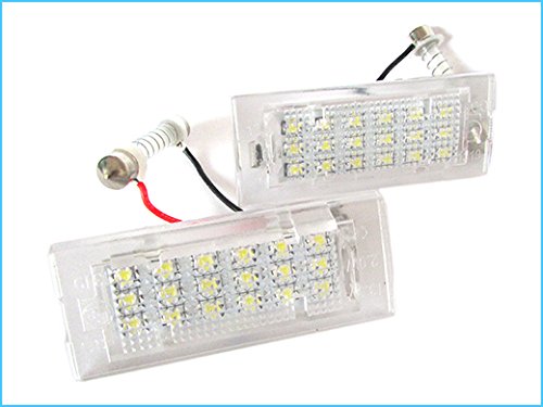 CARALL LE2854 Kit de luces LED para matrícula con Torpedo Attack T11 Canbus No Error White 6000K Compatible con BMW X5 E53 Cars - 2 piezas