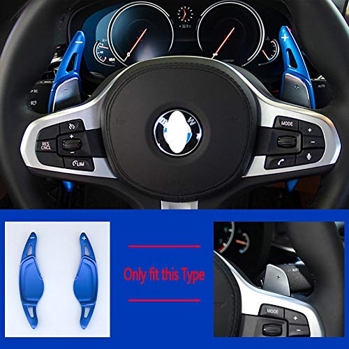 Coche Volante Fit SHIFT FIT PARA BMW 1/2/3/6/6/7 Serie GC GT TOURING F40 F44 G20 G21 G30 G31 G32 G11 G12 Rendimiento XDRIVE DSG Decorativos para coche (Color Name : Blue)