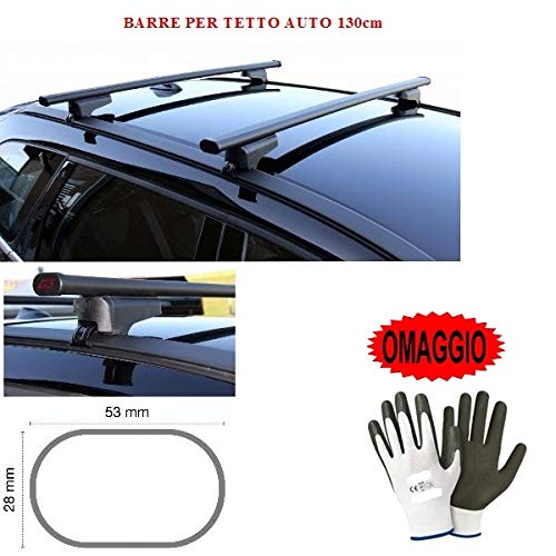 Compatible con BMW X1 5p 2019 Bares Racks DE Techo para Techo DE Coche 130CM Barra DE Coche DE Barrera Alta Y Baja FIJADA Completamente AL Rack DE Techo Rack DE Acero Negro