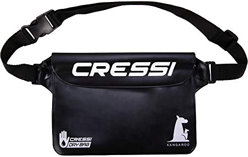 Cressi Kangaroo Dry Pouch Bolsa Impermeable para Teléfono móvil y para Objetos, Negro, Talla Única