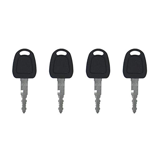 Disenparts 4Pcs Llaves de Encendido F900 K1009605b para Miniexcavadora Bobcat E62 E63 E80 E85 F900 E55w E57w E60 Excavadora Daewoo Excavadora Terex Doosan Equipo Pesado