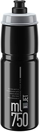 Elite Bidón Jet Negro Gris 750 ml