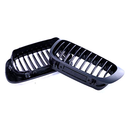 Fangfeen Reemplazo para E46 1998-2001 de 2 Puertas Coupe Frontal del riñón plástico ABS Rejillas Grill Mate Negro