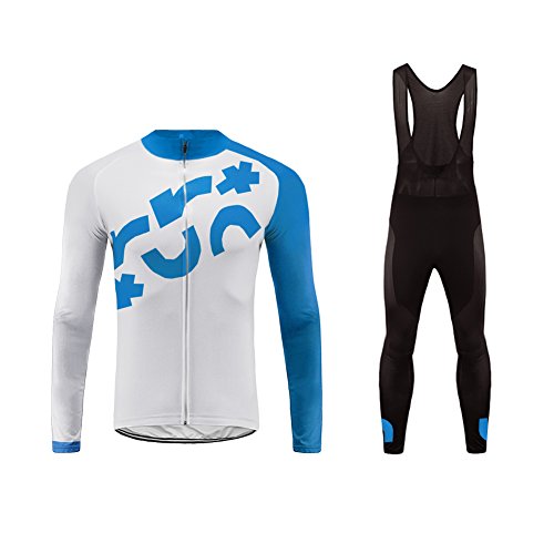 Future Sports UGLYFROG Bike Wear Maillot de Ciclismo Hombre 3D Cojín Conjunto Bicicleta de Montaña Ropa+Pantalones Culote de Ciclista Largo Transpirable y Elástico para Primavera