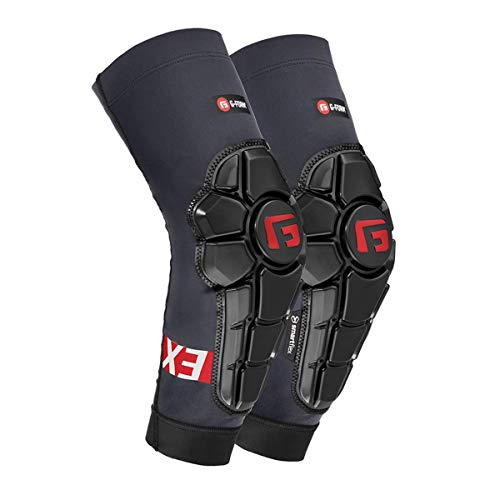 G-Form Pro-X3 Coderas para jóvenes y niños Mtb Bmx Dh Ciclismo Snowboard Skateboard Football (Gris, L/XL)