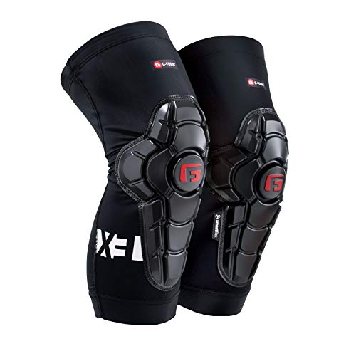 G-Form Pro-X3 Rodilleras/Protectores para Mtb Bmx Dh Ciclismo Snowboard Skateboard Fútbol (Negro, XL)