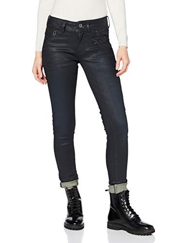 G-STAR RAW Lynn Biker Mid Waist Skinny Vaqueros, Azul (Worn in Tidal Cobler 8968-A937), W26/L34 (Talla del Fabricante: 26W / 34L) para Mujer