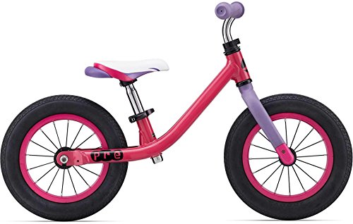 Giant Push Bike - Bicicleta sin pedales para niña, morado, rosa, fucsia, aluminio