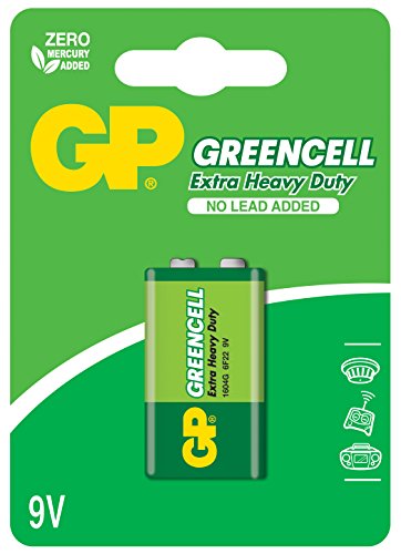 GP Batterie Greencell, 9V, R22, E-Block, Blister