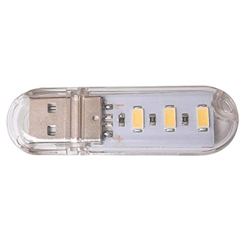 Greatangle Mini 3LEDs 8LEDs USB 5V LED Luz de Noche Lámpara de Lectura de Libros de Escritorio Bombilla de Camping Regalos para niños para portátiles Cargadores móviles