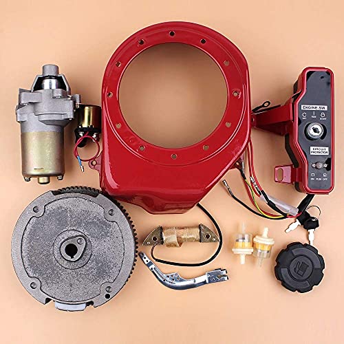 HaoYueDa Kit de Motor de Bobina de Carga de Interruptor de Volante de Arranque eléctrico para Honda GX160 GX200 generador de Motor de Gas Chino 168F 5.5HP de 4 Tiempos