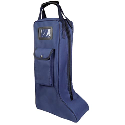 HKM 4057052376252 - Bolsa para Botas de equitación, Color Azul Oscuro