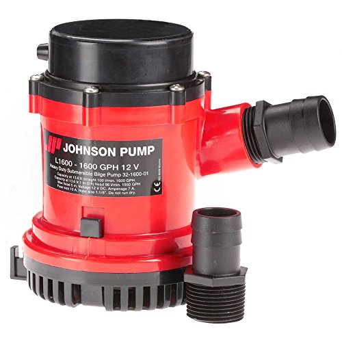 Johnson Pump 189-1600400 heavy duty Bomba achique, 6067 l/h, 12v