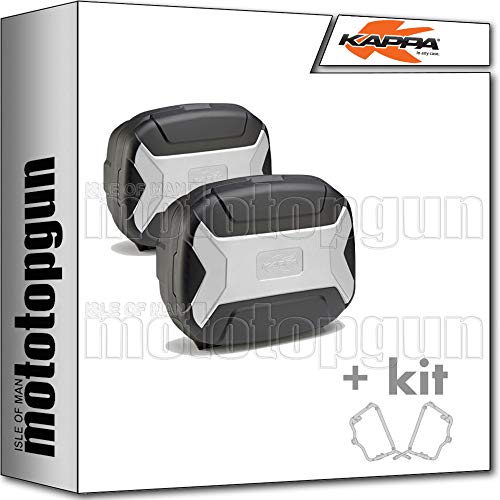 kappa maletas laterales kvc35pack2 k'vector 35 lt + portamaletas laterales fijacion rapida monokey compatible con bmw f 800 r 2019 19