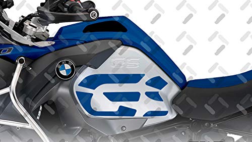 Kit X2 GS Camuflaje Adhesivo Lateral para Motocicleta BMW R 1200 GS ADV 2014-2018 ST-GS-R1200ADV (Racing Blue)