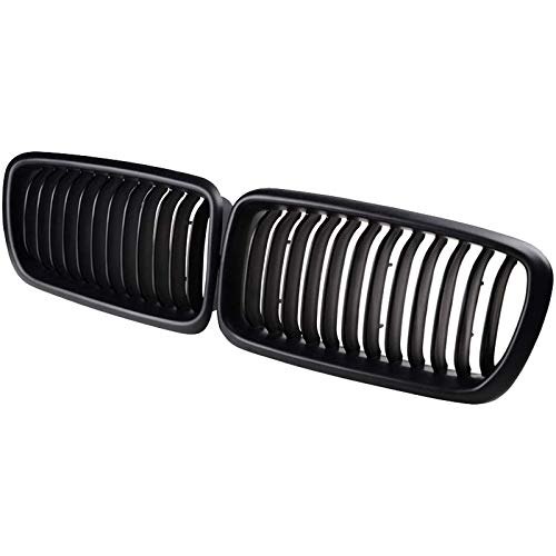 LBHUAJIA Rejilla De Riñón con Capota Delantera ， para BMW E38 7Er 740I 740Il 750Il (Negro Mate)