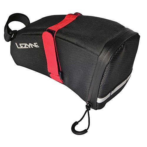 LEZYNE Aero Caddy - Bolsa de sillín Unisex, Color Rojo y Negro