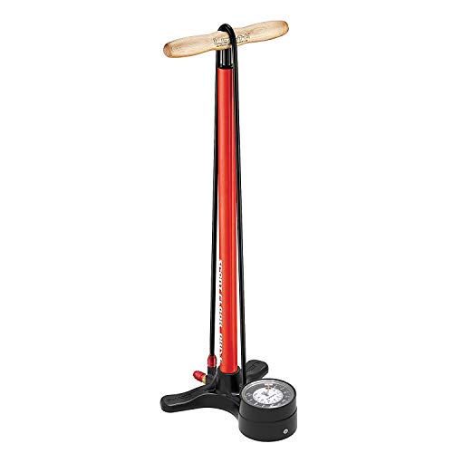 LEZYNE Sport Floor Drive-manomètre 3 "5 Bomba de pie para Adulto, Fire Red