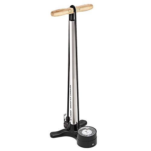 LEZYNE Sport Floor Drive-manomètre 3 "5 Bomba de pie para Adulto, Metallic Silver