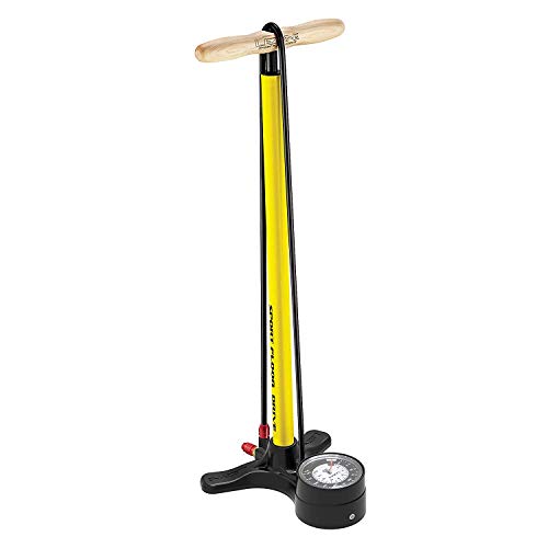 Lezyne Sport Floor Drive-Manómetro 3" 5 Bomba de pie Unisex Adulto Pure Yellow