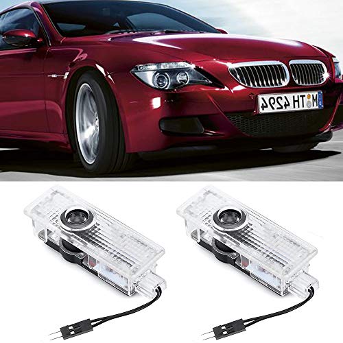 LIUSHI 2 PCS LED Puerta de Coche Logotipo Abierto Lámpara de luz láser Lámpara Shaw para BMW X1 X3 X5 E90 E60 E85 E65 E92 E91 F10 F12 M3 M5 3 5 6 7 Serie Luces de Bienvenida