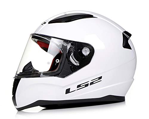 LS2, Casco integral de moto Rapid, blanco, XXL