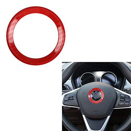 LSYBB Anillo Volante Volante CíRculo Pegatina Coche DecoracióN para M3 M5 E36 E46 E60 E90 E92 BMW X1 F48 X3 X5 X6