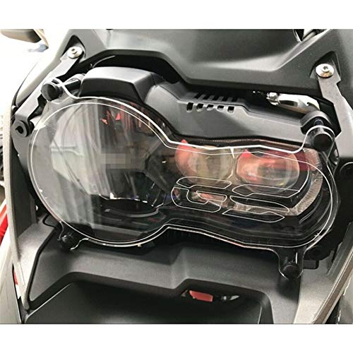 LuckyMAO Accesorios de decoración de Coches Ajuste para BMW R1200GS LED LED Faro Grille Protector Guardia Lense Funda Ajuste para BMW R 1200 GS LC ADV 13-18 Accesorios de Motocicleta acrílico