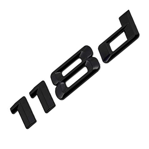 MCK Auto 118d Negro Brillante Parte Trasera Logo Back Badge Emblema Tuning para E81 E82 E87 E88 F20 F21 F52 HB2L1