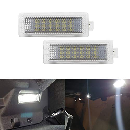 MOLEAQI 2X Coche Auto Led Cortesía Footwell Door Equipaje Luz de Maletero Lámpara para B-MW E90 E91 F20 F21 F10 F15 E83 E84 1 3 4 5 6 7-Series