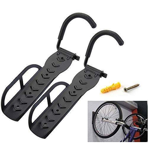 MorNon Soporte De Pared para Bicicleta Sistema De Almacenamiento De Gancho Vertical para Interior Apartamento Garaje Cobertizo