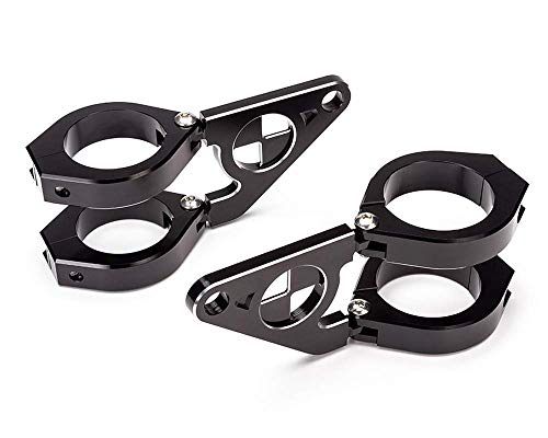 Moto Soportes Faros para BMW Cafe Racer Project - Negro, 40-41mm