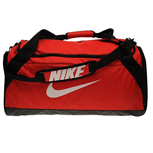 NIKE Sport Tasche Brasilia 6 Medium Duffel Bolsa, Unisex, Rojo/Negro/Blanco, Talla Única