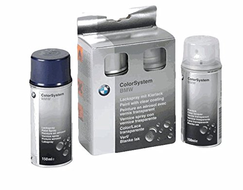 Original BMW Llantas aerosol (Juego de dos capa Llanta Plata met. – 144