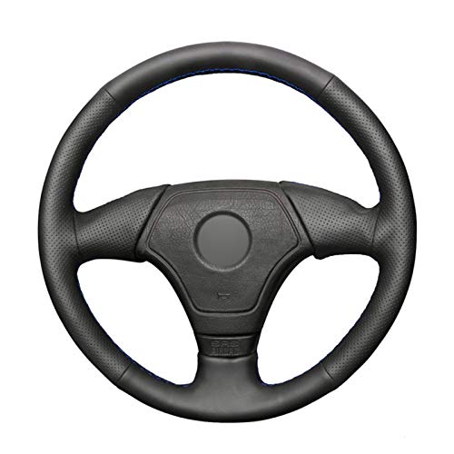 Pangtyus Cubierta Volante,para BMW E36 1995-2000 E46 1998-2000 E39 1995-1999 E31 1995-1997,Funda de Volante de Coche Cosida a Mano Transpirable Antideslizante de Cuero DIY